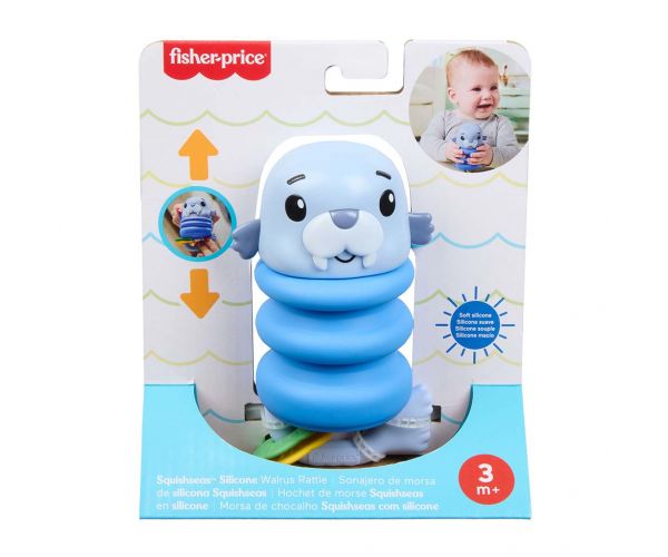 Fisher-Price: Jucărie de dentiție Prietenul Mării - Morsa - Mattel
