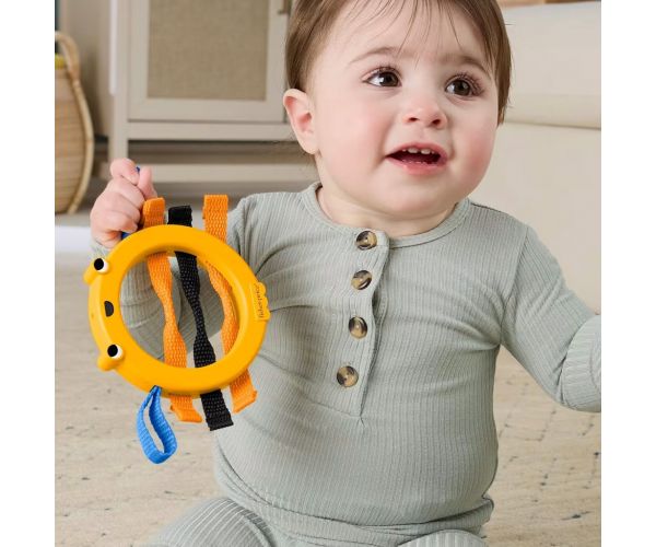 Fisher-Price: Jucărie de mestecat veselă cu albinuță, tematică animală - Mattel