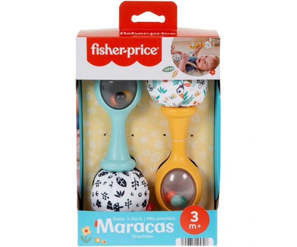 Fisher-Price: Maracas zornăitoare pentru bebeluși - Mattel