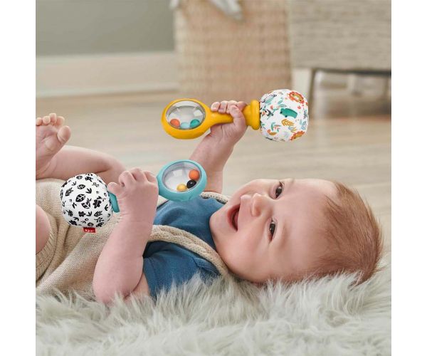 Fisher-Price: Maracas zornăitoare pentru bebeluși - Mattel
