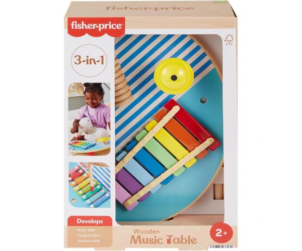 Fisher-Price: Wood Fa xilofonos zeneasztalka - Mattel