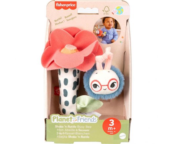 Fisher-Price: Planet Friends Zömi albină zornăitoare - Mattel