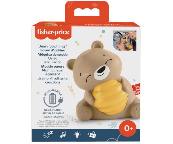 Fisher-Price: Sensimals Ursulețul Dormilă cu lumină și sunet - Mattel