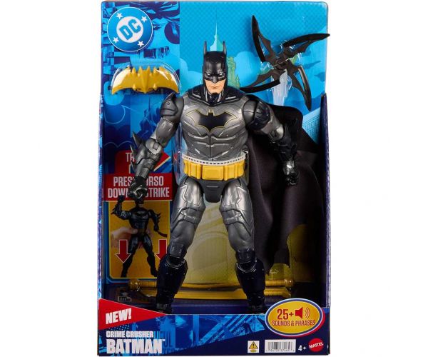 Figurină de acțiune DC Deluxe Batman cu sunet, 30 cm - Mattel