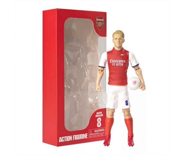 Figurină de acțiune fotbalist, 20 cm - Arsenal, cu tricoul lui Ødegaard numărul 8