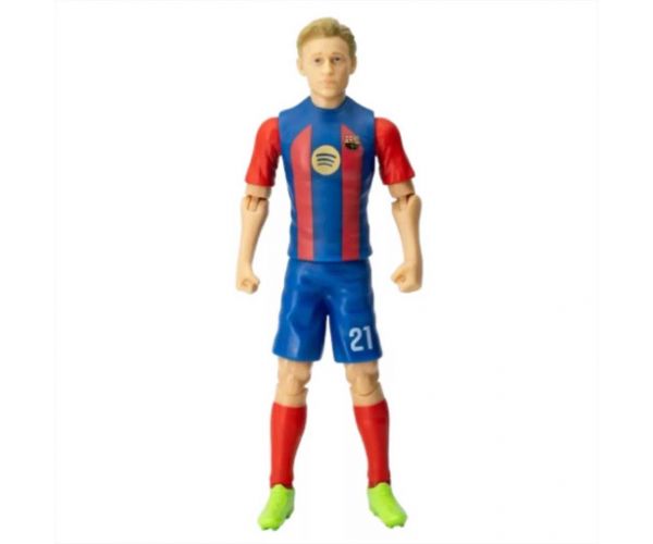 Figurină de acțiune fotbalist, 20 cm - Barcelona, F. De Jong cu tricoul numărul 21