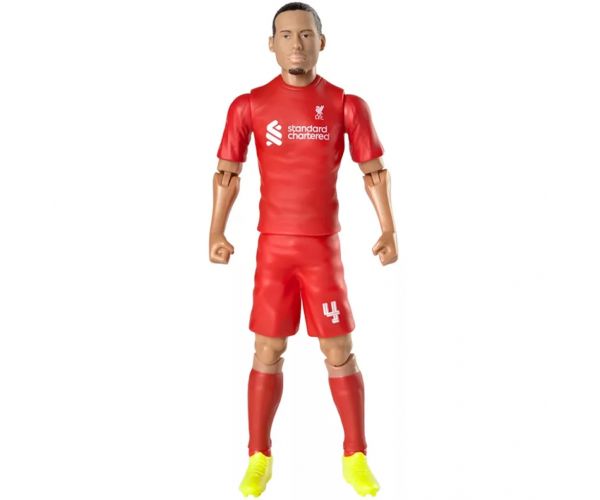 Figurină de acțiune fotbalist, 20 cm - Liverpool, Van Dijk cu tricoul numărul 4