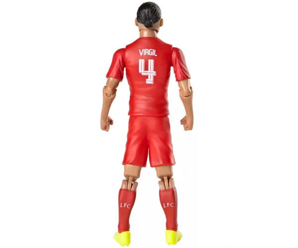 Figurină de acțiune fotbalist, 20 cm - Liverpool, Van Dijk cu tricoul numărul 4