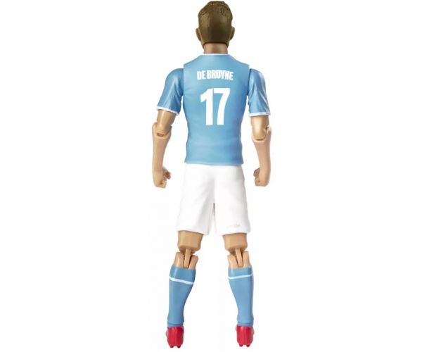 Figurină de acțiune fotbalist, 20 cm - Manchester City, De Bruyne cu tricoul numărul 17