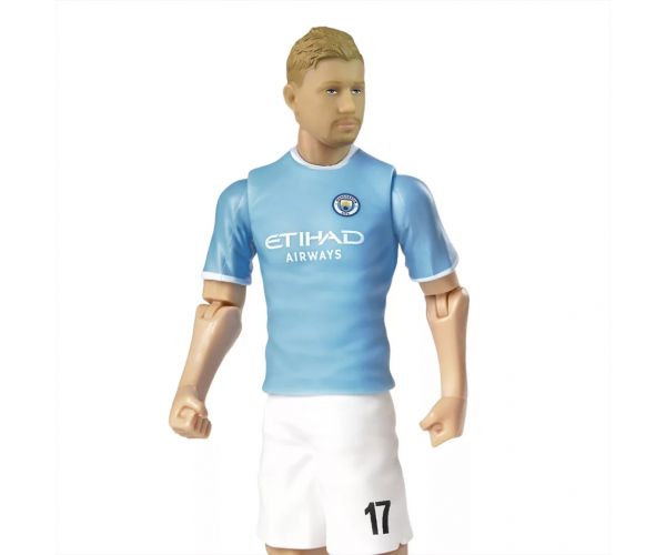 Figurină de acțiune fotbalist, 20 cm - Manchester City, De Bruyne cu tricoul numărul 17