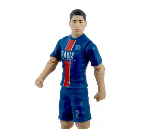 Figurină de acțiune fotbalist, 20 cm - PSG, Hakimi cu tricoul numărul 2