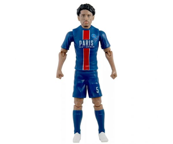 Figurină de acțiune fotbalist, 20 cm - PSG, Marquinhos cu tricoul numărul 5