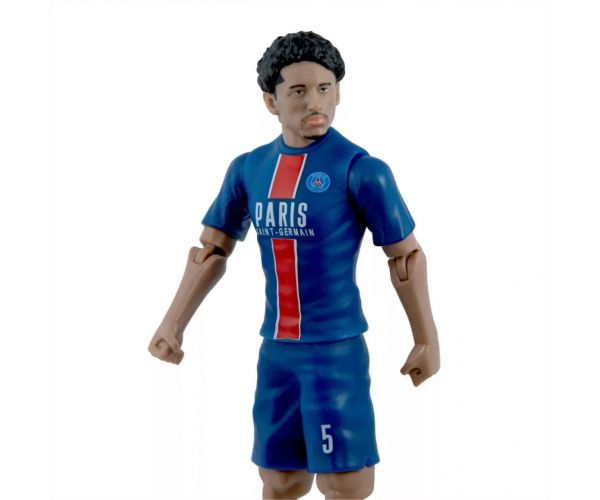 Figurină de acțiune fotbalist, 20 cm - PSG, Marquinhos cu tricoul numărul 5