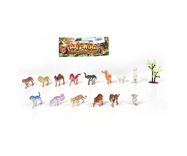Figurine animale plastic 14 bucăți set