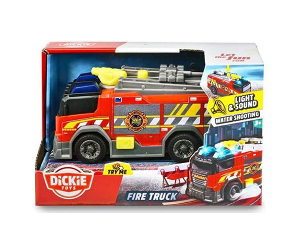 Fire Truck mașină de pompieri, cu sunete și lumini 15cm - Dickie Toys