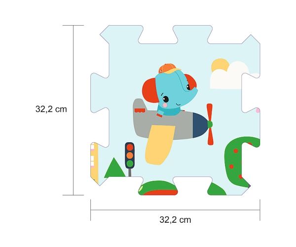 Fisher-Price Smile szivacs puzzle - Terfl