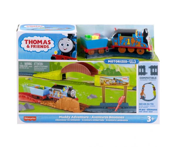 Fisher-Price: Thomas și prietenii - Aventură noroioasă set pistă motorizată - Mattel