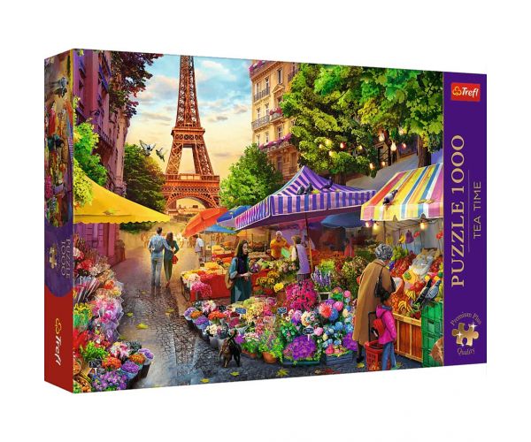 Florărie în Paris puzzle premium 1000 de piese - Trefl