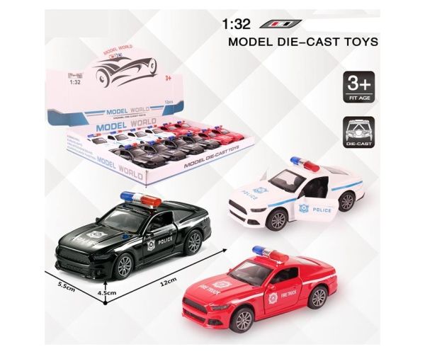 Ford Mustang de poliție auto model metal mai multe variante 1/32