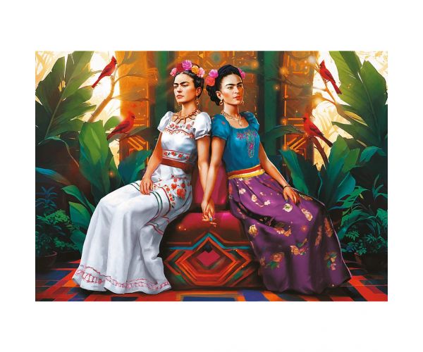 Frida Kahlo Două fețe un suflet puzzle premium plus de 1000 de piese - Trefl