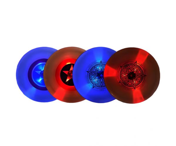 Frisbee cu ventilator în mai multe variante de 23 cm.