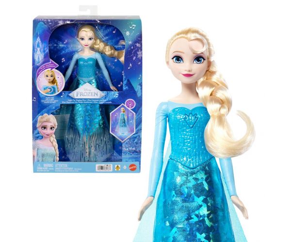 Frozen - Păpușa Elsa cântătoare cu efecte luminoase - Mattel