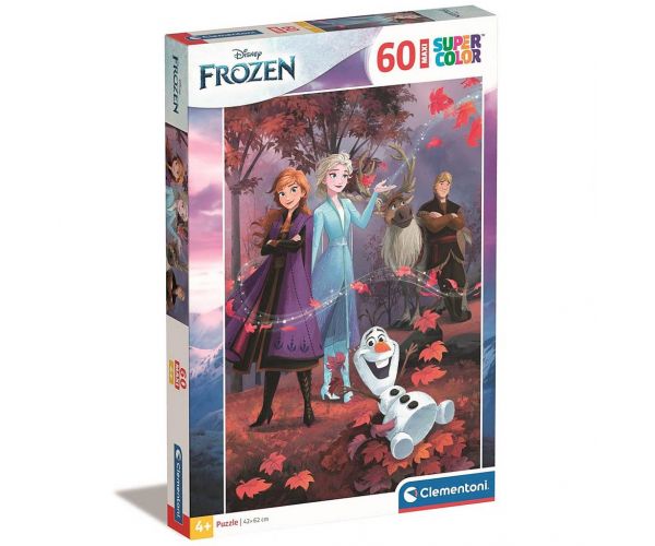 Frozen: Maxi Super Color Puzzle vertical 60 piese - Clementoni