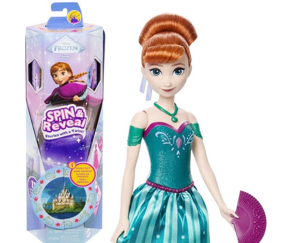 Frozen: Surpriza magică - Păpușa Anna cu evantai - Mattel