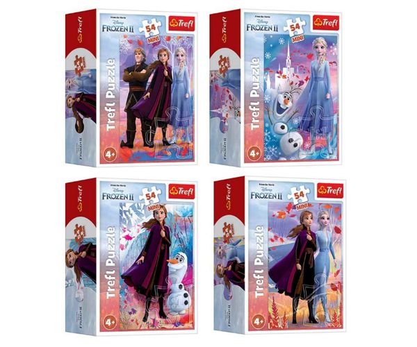 Frozen 2: Anna și Elsa 54 bucăți mini puzzle 1 bucată - Trefl