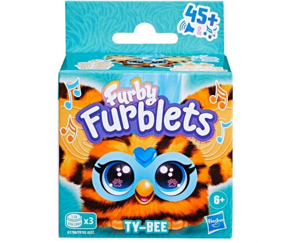 Furby: Jucărie de pluș interactivă Furblets Ty-Bee - Hasbro