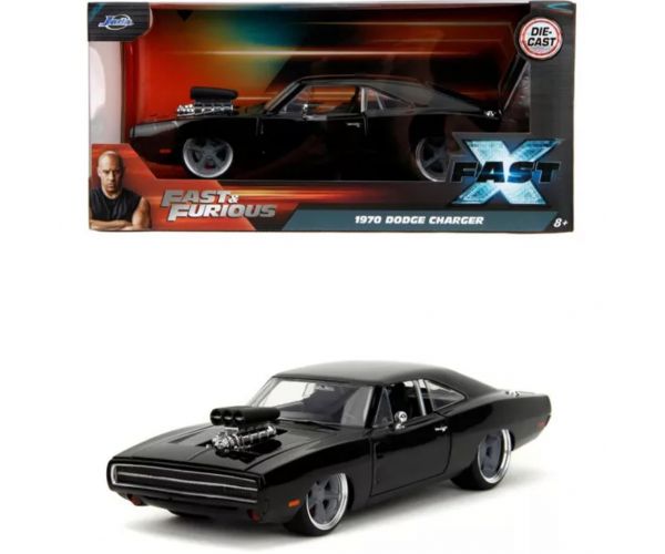 Furios și iute: model metalic de mașină 1/24 — 1970 Dodge Charger - Jada Toys