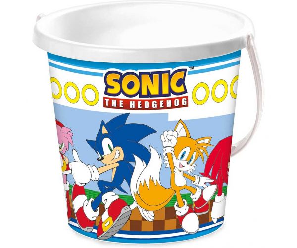 Găleată pentru nisip cu model Sonic (arici) - Mondo Toys