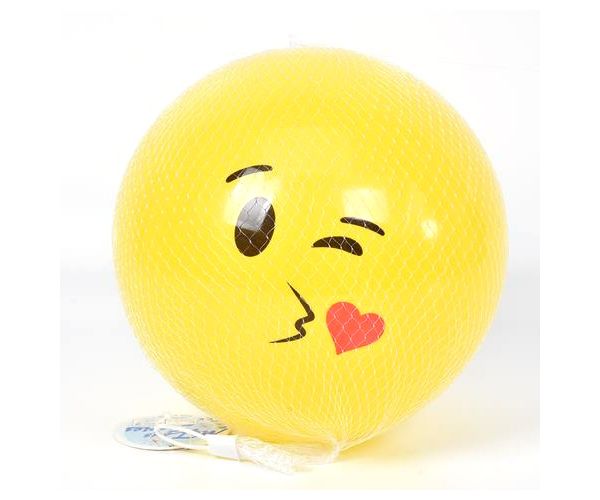 Galben lămâie emoji minge cauciuc 23cm
