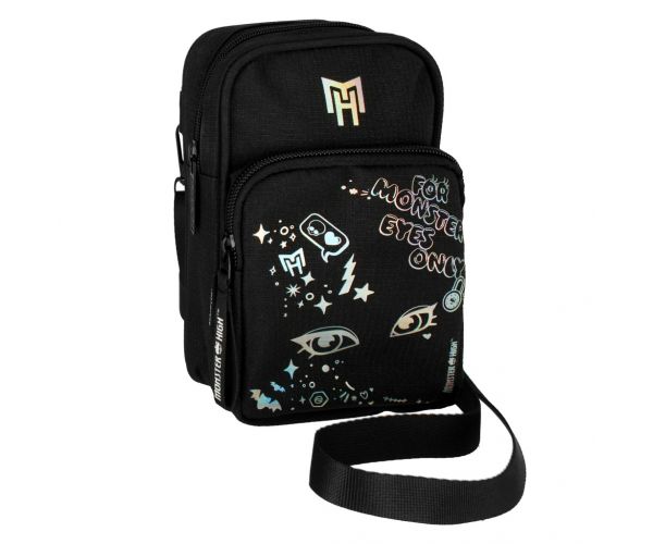 Geantă mini de umăr Monster High neagră