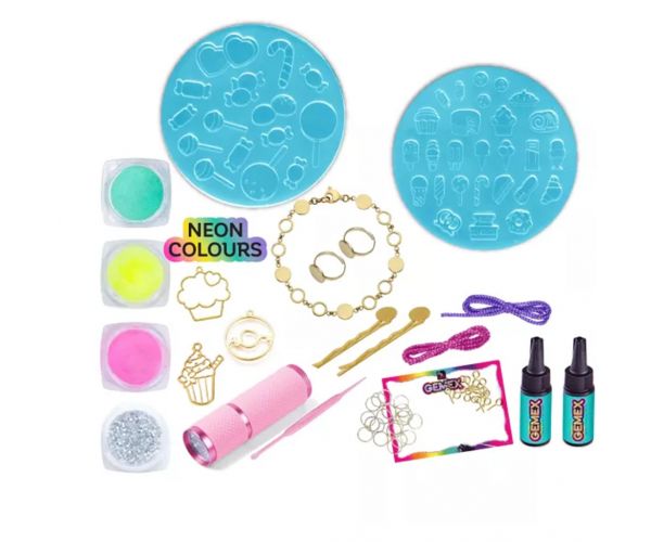 Gemex: Set de creare bijuterii comestibile din gel cu pietre prețioase