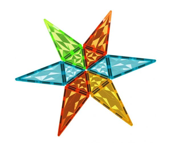 Geomag Magnetic Tiles Gems jucărie de construcție magnetică, set de 44 piese