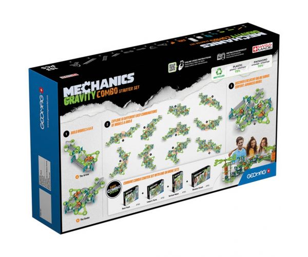 Geomag: Mechanics Gravity Recycled Set de început 153 bucăți