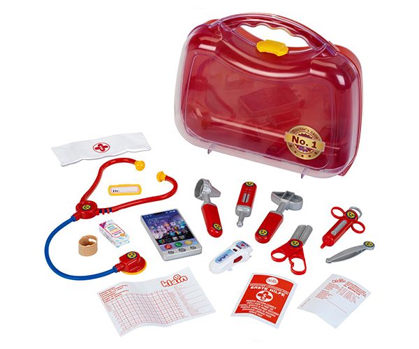 Doktortáska 16db-os készlet - Klein Toys