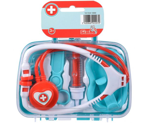 Doktor táska sztetoszkóppal kétféle változatban 7 db-os - Simba Toys