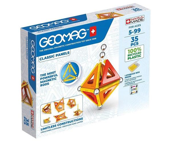 Geomag Green Line Classic Panels jucărie de construcție magnet 35 bucăți