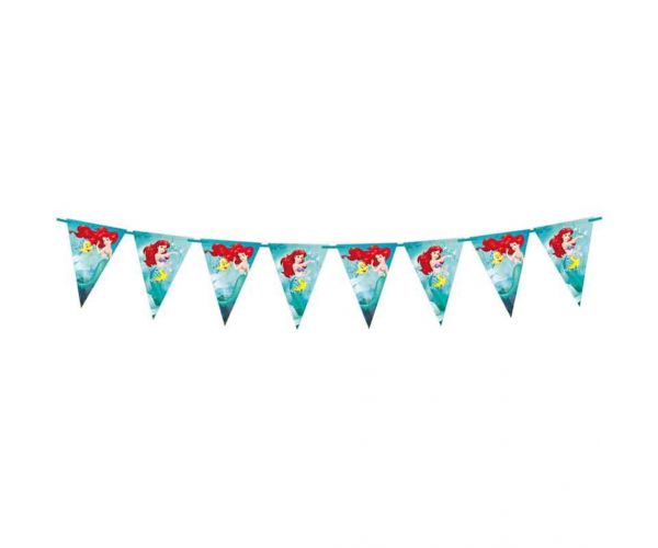 Ariel a kis hableány party zászlófüzér 230cm