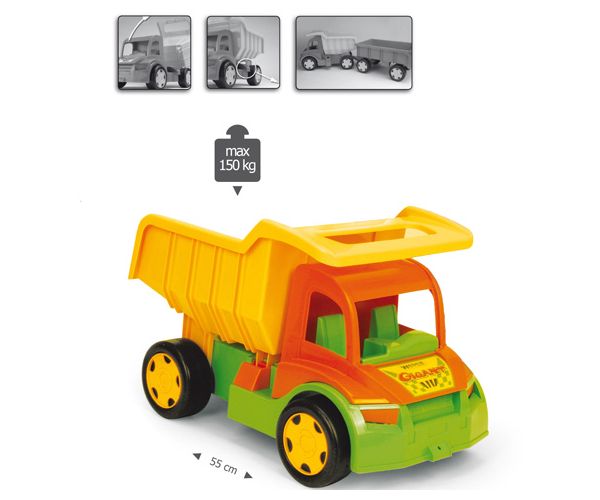 Gigant Truck óriás dömper 150 kg-os teherbírással - Wader