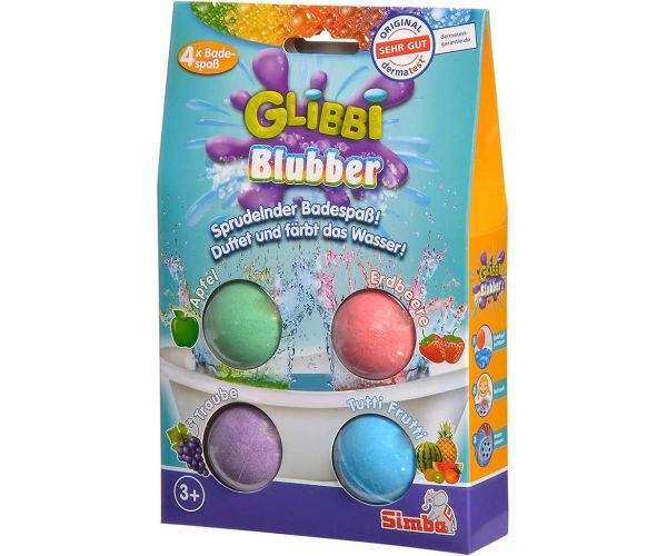 Glibbi Bluber set de 4 bombe de baie - Simba Toys