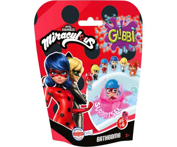 Glibbi Miraculous meglepetés fürdőbomba - Simba Toys