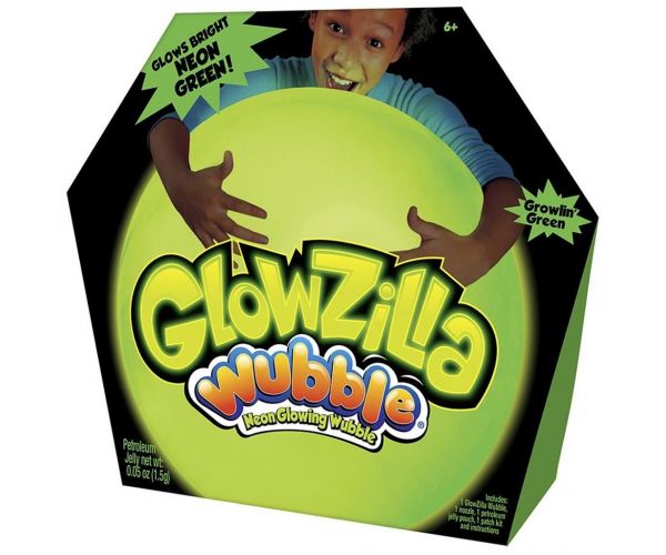 Glowzilla Wubble minge cu bule luminoase de culoare verde neon 75cm