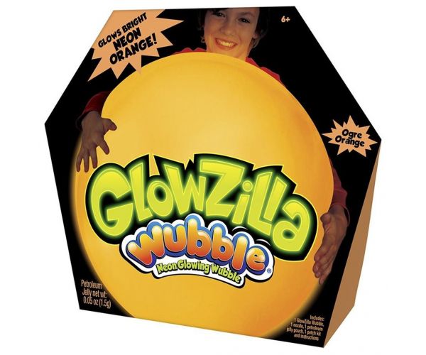 Glowzilla Wubble világító buboréklabda neon narancssárga színben 75cm