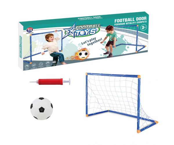 GoalBuddies: Set de Poartă de Fotbal cu Minge și Pompă 45x32x25cm