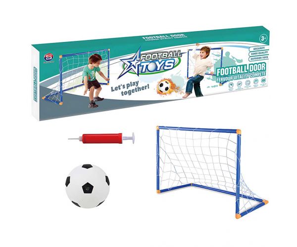 GoalBuddies: Set de Poartă de Fotbal cu Minge și Pompă 60x41x30cm