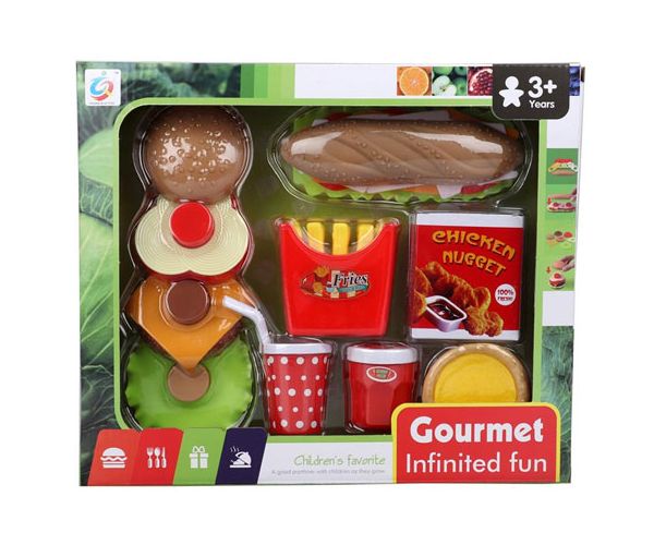 Gourmet hamburger set de alimente