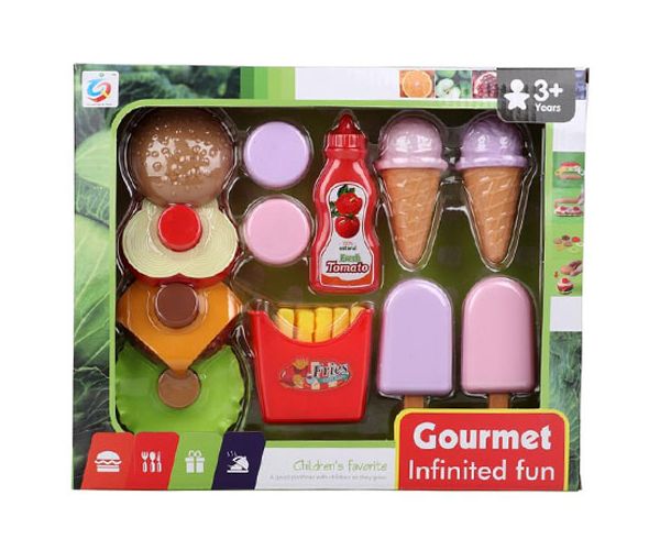 Gourmet hamburger set de joacă cu înghețată